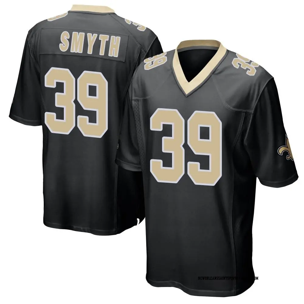 Game Black Men's Charlie Smyth New Orleans Saints Team Color