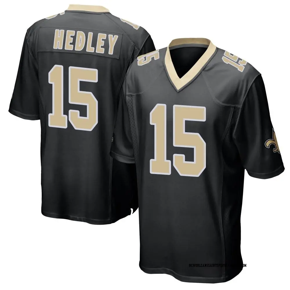 Game Black Men's Lou Hedley New Orleans Saints Team Color Jersey