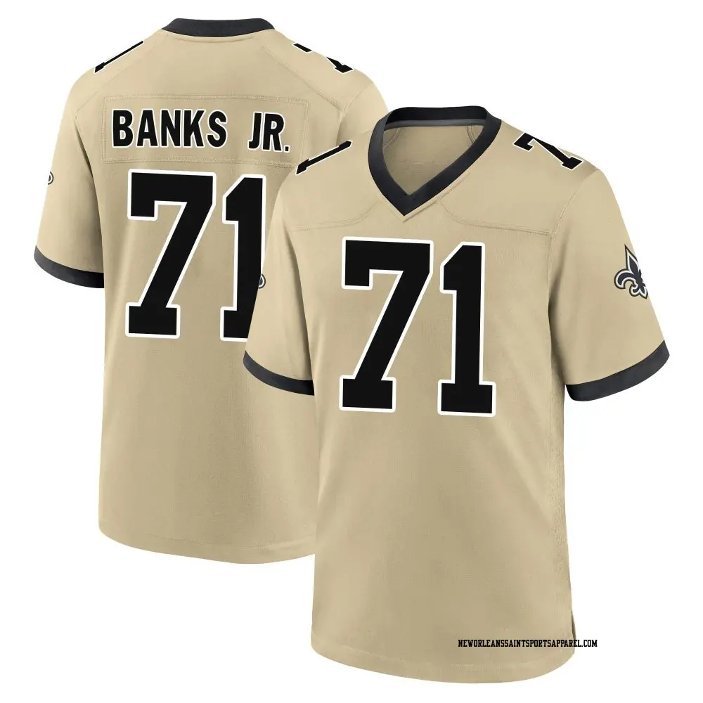 ​【激レア】サウサンプトン01-03 GKユニフォーム Saints自社ブランド Limited Gold Men's Kelvin Banks Jr. New Orleans Saints Alternate