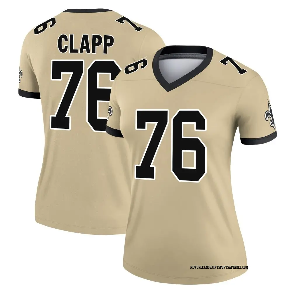 Game Gold Women's Will Clapp New Orleans Saints Legend day s Alternate Performance Jersey
