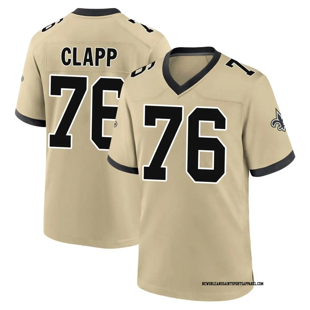 Game Gold Youth Will Clapp New Orleans Saints day s Alternate Jersey