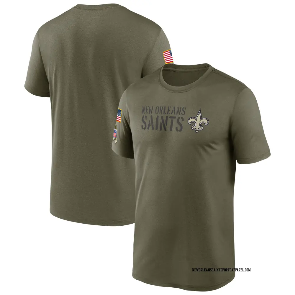Legend Olive Men's New Orleans Saints 2022 Salute to Service Team T-Shirt