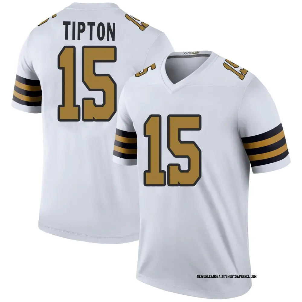 Legend White Men's Mason Tipton New Orleans Saints Color Rush Jersey