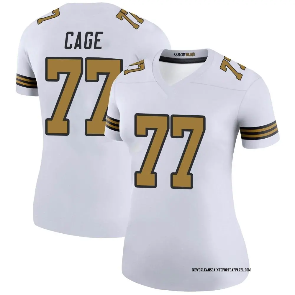 Rush Jersey New Orleans Saints Gleason Jersey Legend White Women's