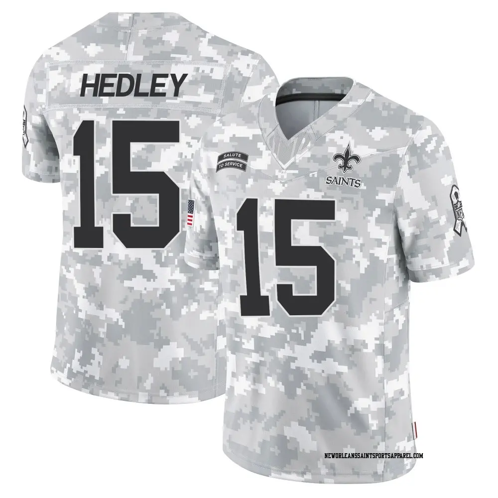 Limited Arctic Camo Men's Lou Hedley New Orleans Saints 2024 Salute to Service Jersey