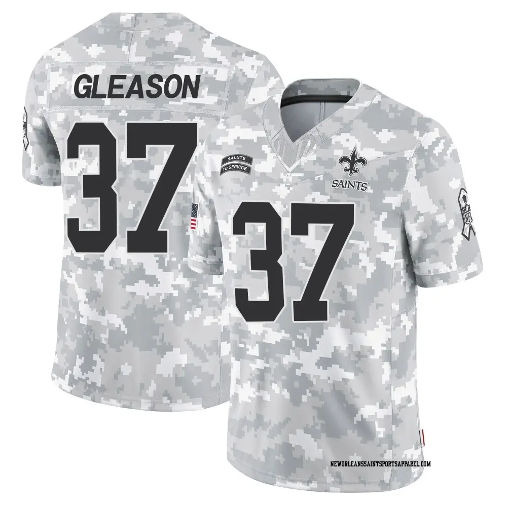 Limited Arctic Camo Men's Steve Gleason New Orleans Saints 2024 Salute to Service Jersey