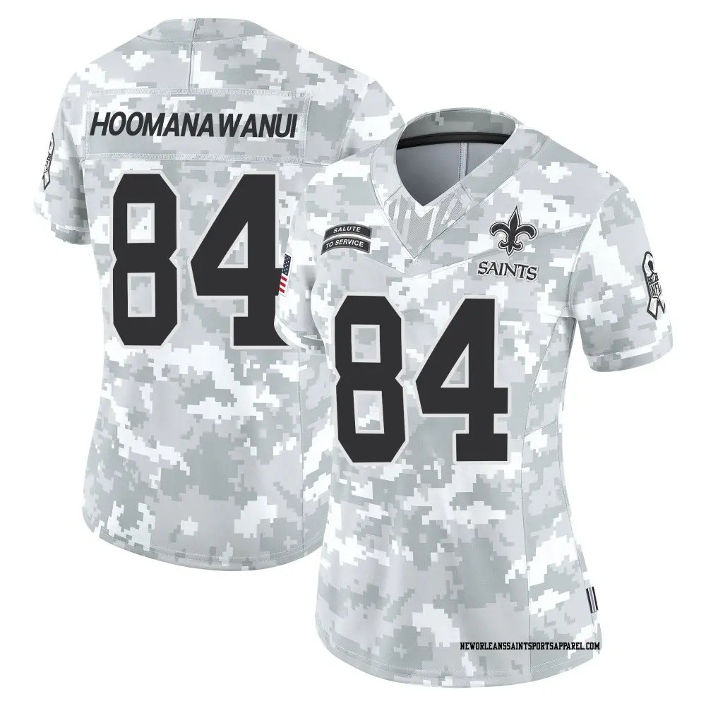Limited Arctic Camo Women's Michael Hoomanawanui New Orleans Saints 2024 Salute to Service Jersey