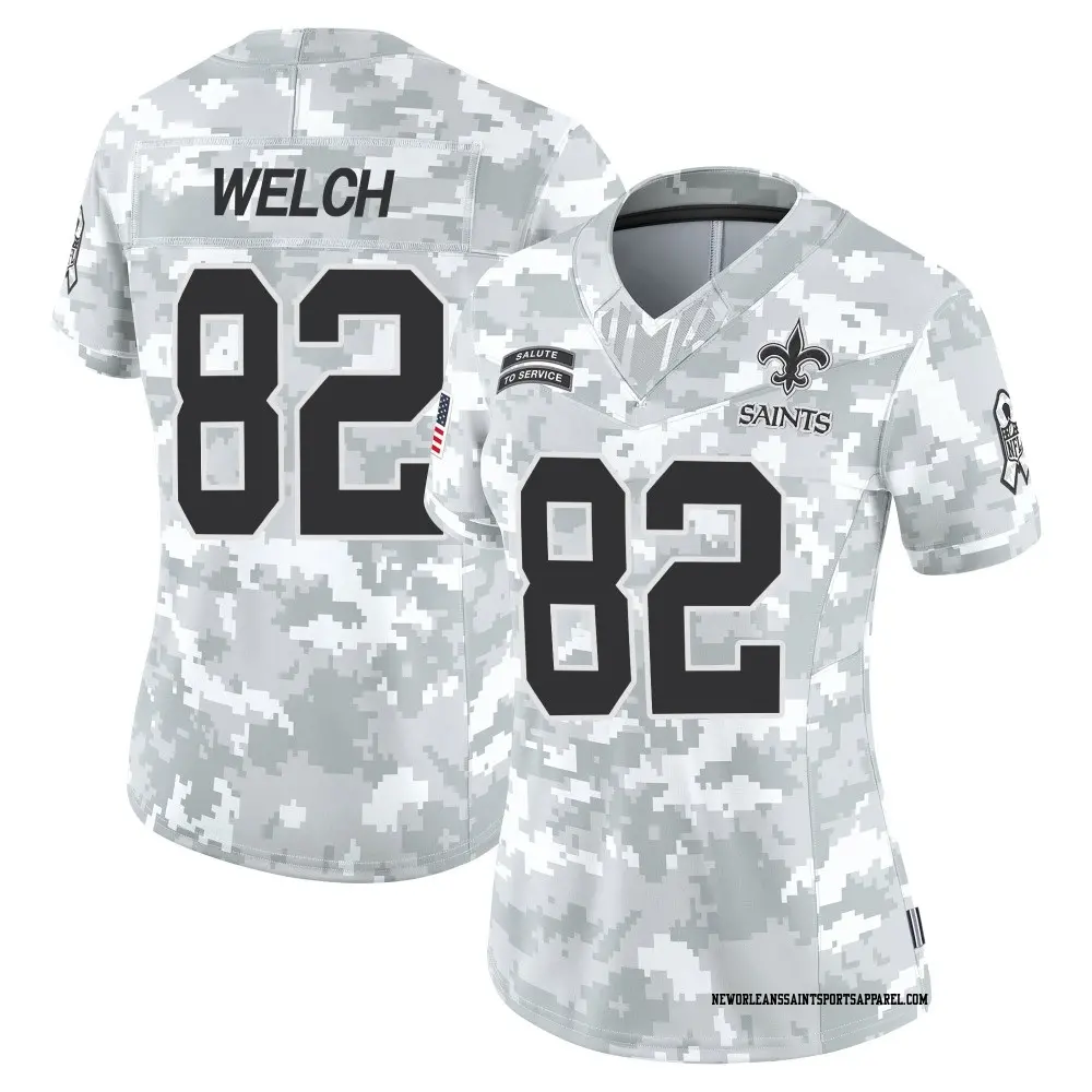 Limited Arctic Camo Women's Treyton Welch New Orleans Saints 2024 Salute to Service Jersey