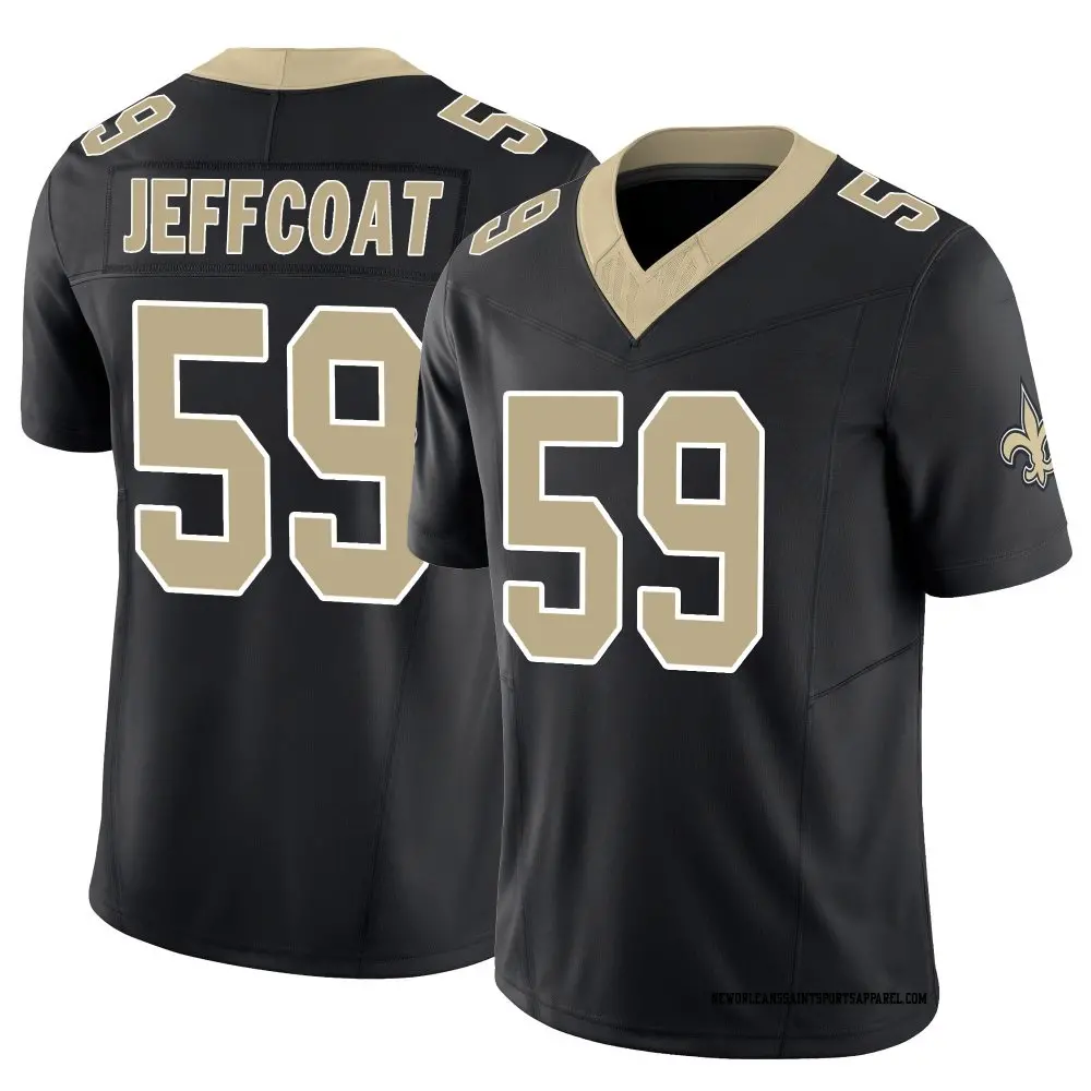 Limited Black Youth Trajan Jeffcoat New Orleans Saints Vapor F.U.S.E. Jersey