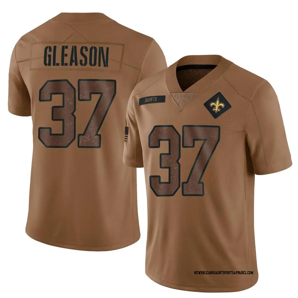 Limited Brown Youth Steve Gleason New Orleans Saints 2023 Salute To Service Jersey