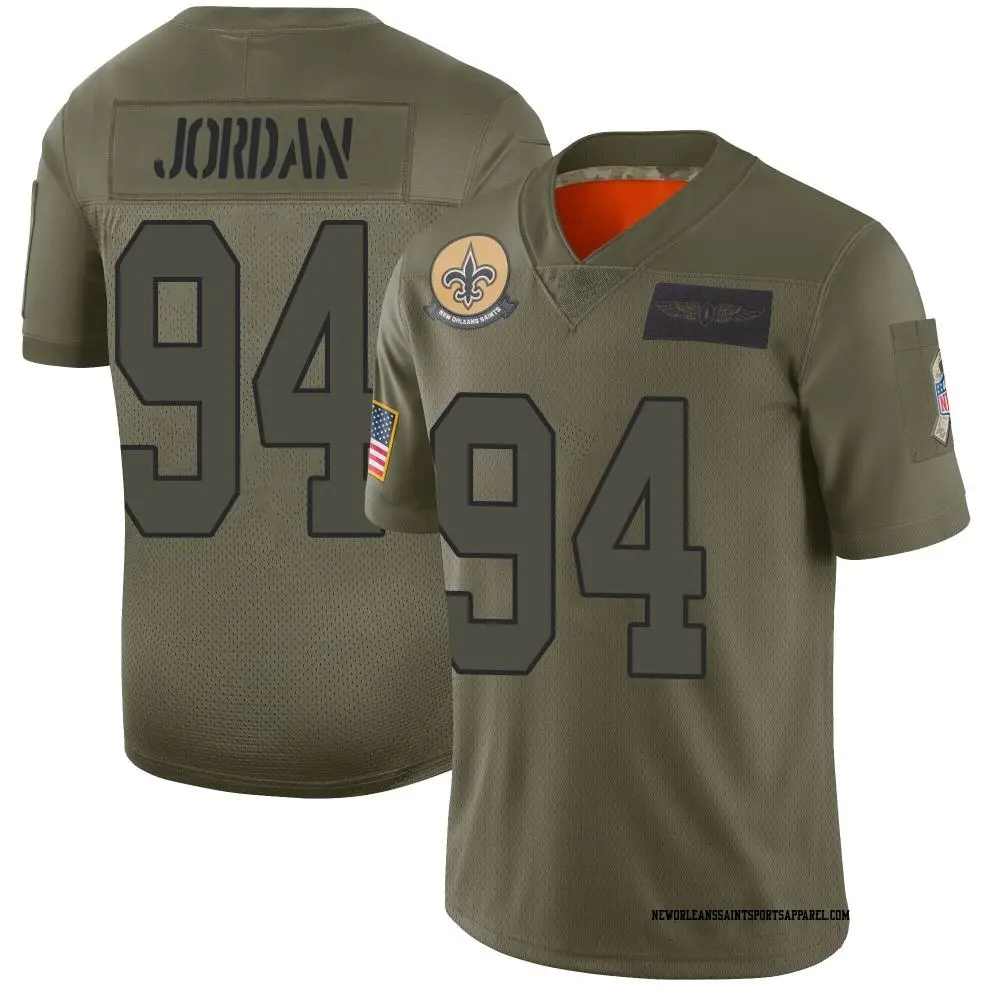 Football Saints Uniform Cameron Jordan Color Rush Jersey Limited
