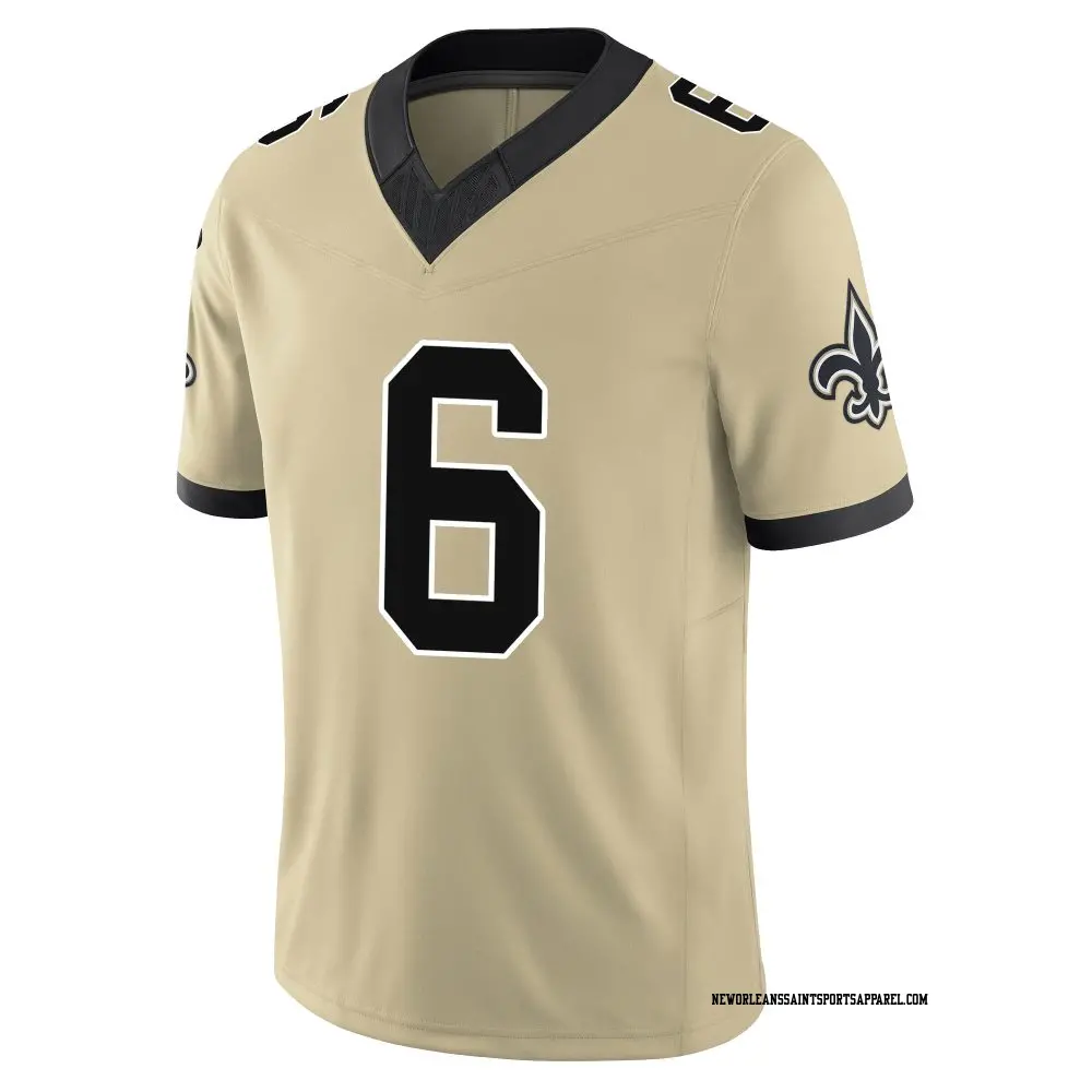 Limited Gold Youth Tyler Shough New Orleans Saints Alternate