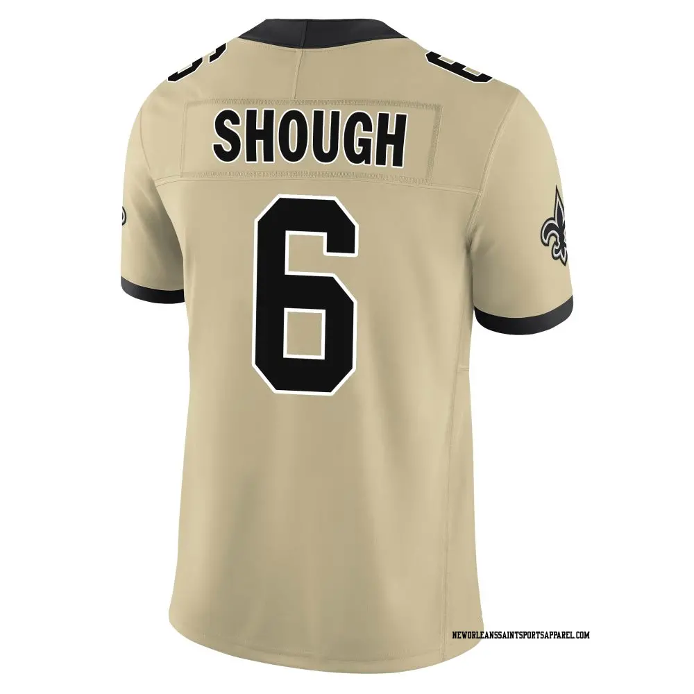 Limited Gold Youth Tyler Shough New Orleans Saints Alternate