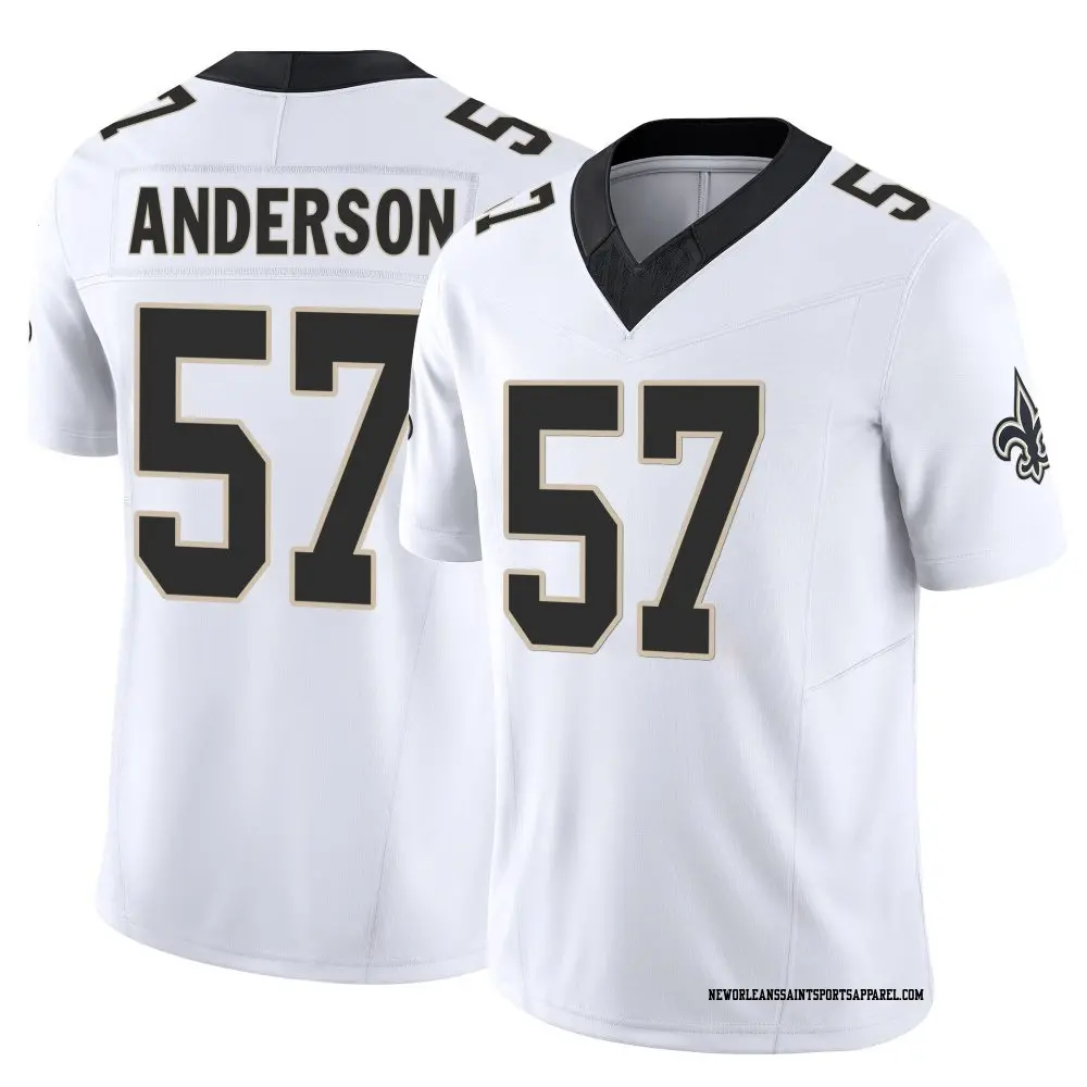 Limited White Men's Ryder Anderson New Orleans Saints Vapor F.U.S.E. Jersey