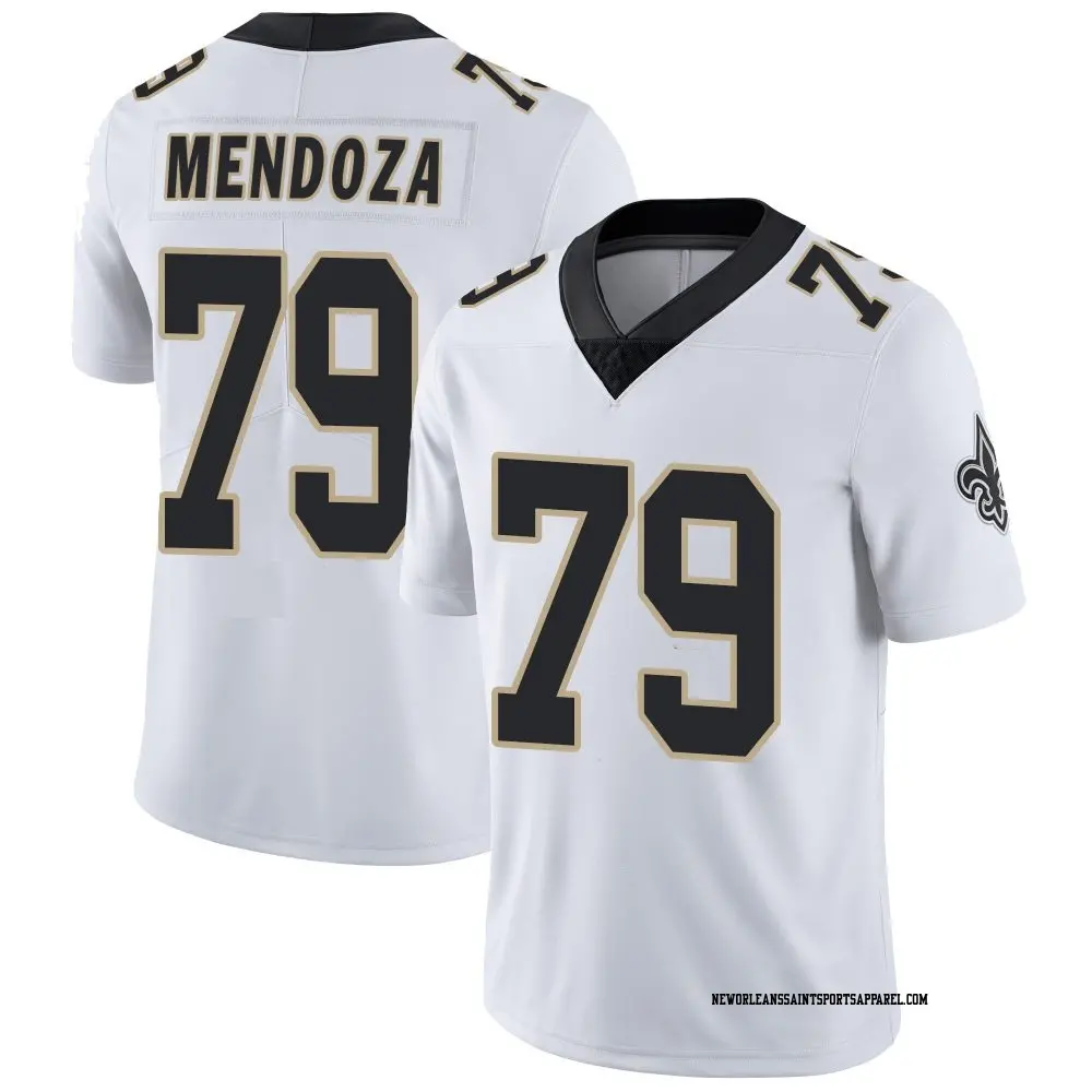 Limited White Youth Jonathan Mendoza New Orleans Saints Vapor