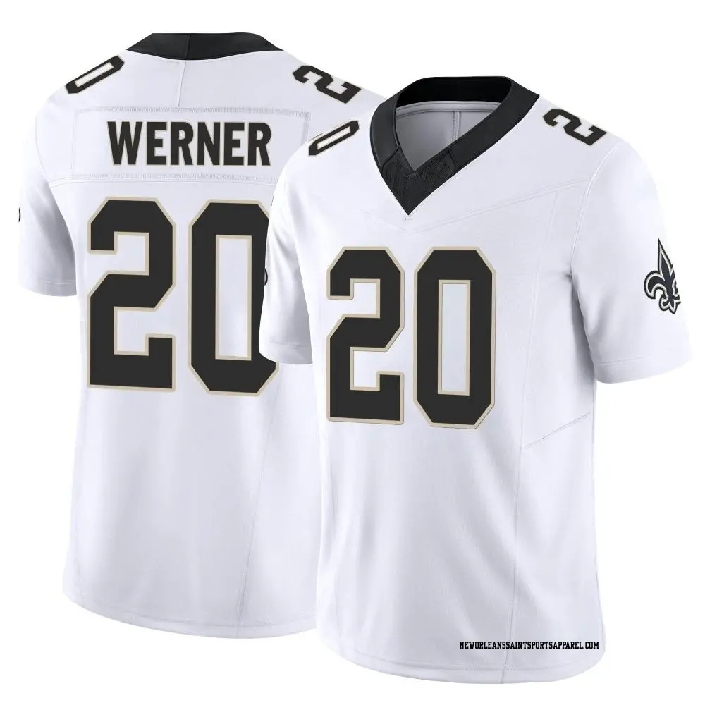 Limited White Youth Pete Werner New Orleans Saints Vapor F.U.S.E. Jersey